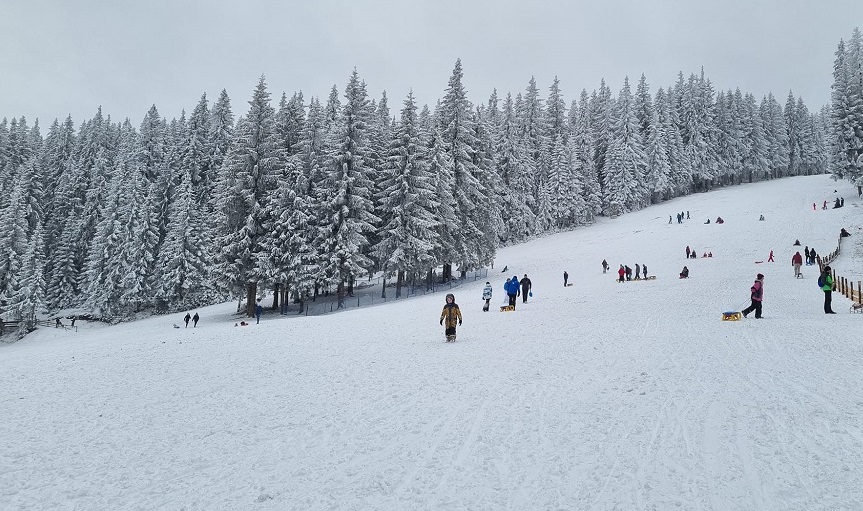 Pârtia de la Băișoara. Sursă foto Facebook Pârtia Băișoara