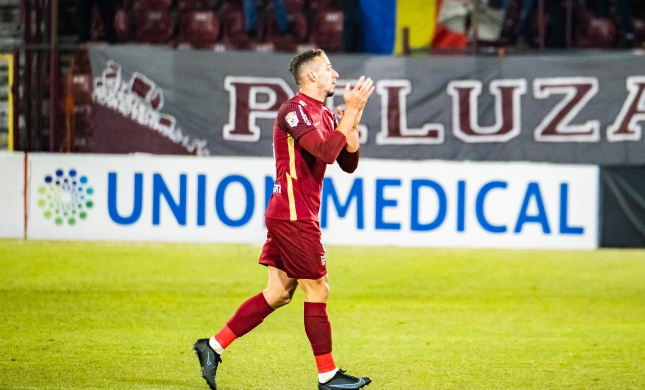 Roger a ajuns în Gruia în februarie 2022 /FOTO: CFR Cluj - Facebook