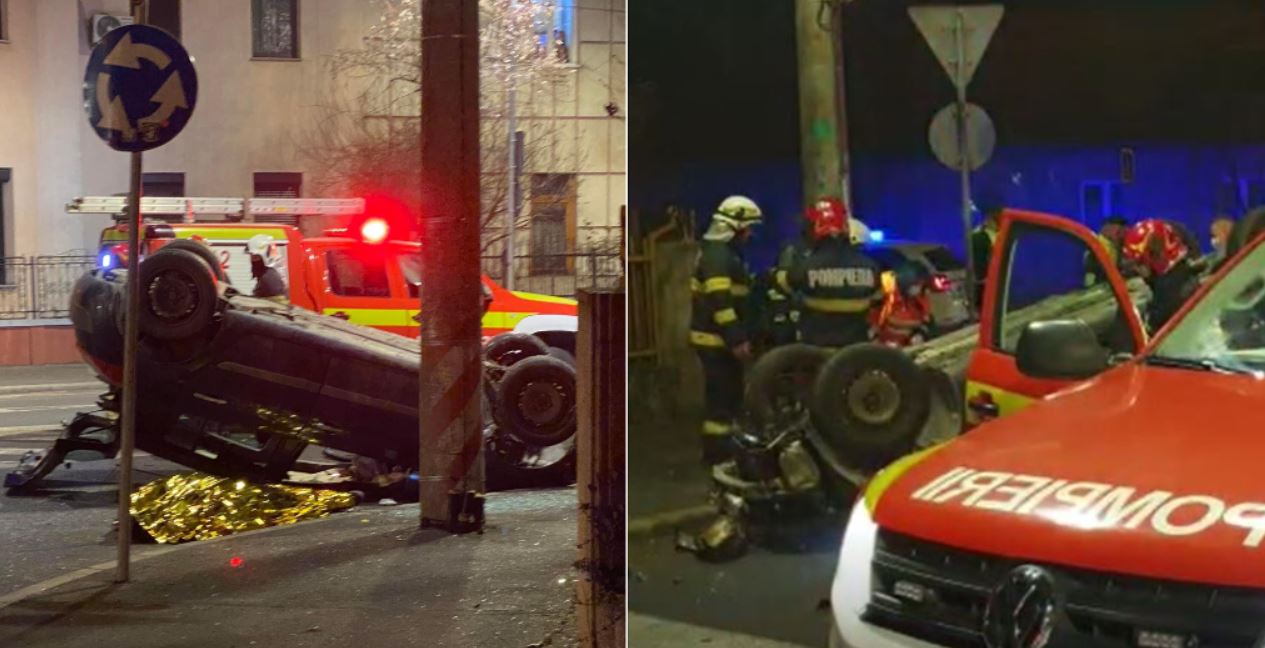 Accident mortal pe strada Constantin Brâncuși / Foto 1: Info Trafic jud. Cluj