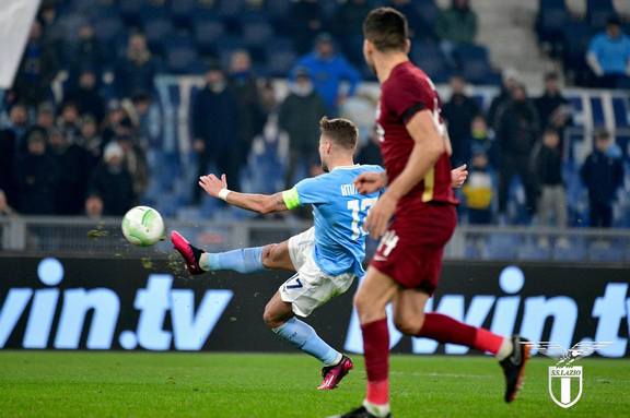 CFR Cluj a fost învinsă de Lazio cu scorul de 1-0 /FOTO: SS Lazio - Facebook