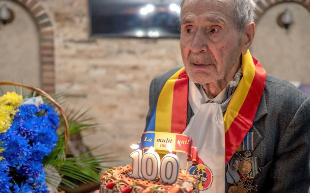 Veteranul de război Gheorghe Arhip din Tecuci / Foto: Facebook - Ministerul Apararii Nationale