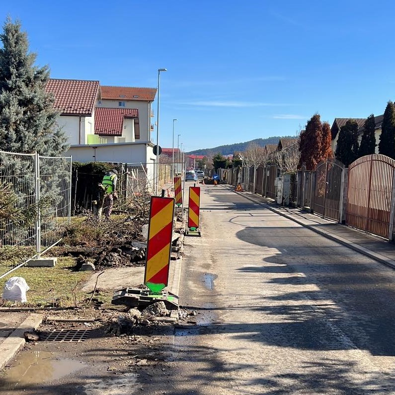 A fost dărâmat gardul din mijlocul străzii Dumitru Mocanu. FOTO: Facebook/ Bogdan Pivariu
