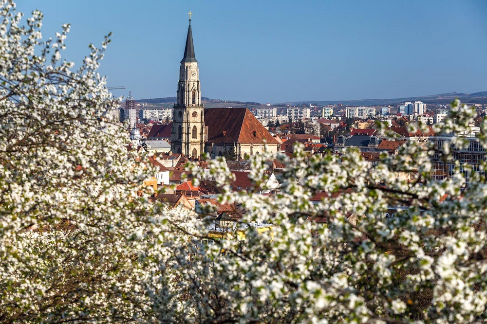 Panorama Clujului de pe Cetățuie. Sursă foto Facebook Emil Boc