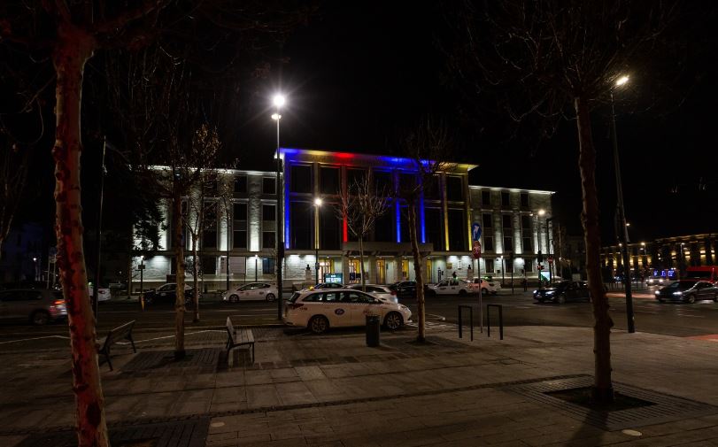 Cluj stands with Ukraine/captură foto: Emil Boc Twitter.com
