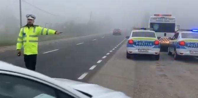 Șofer în trafic