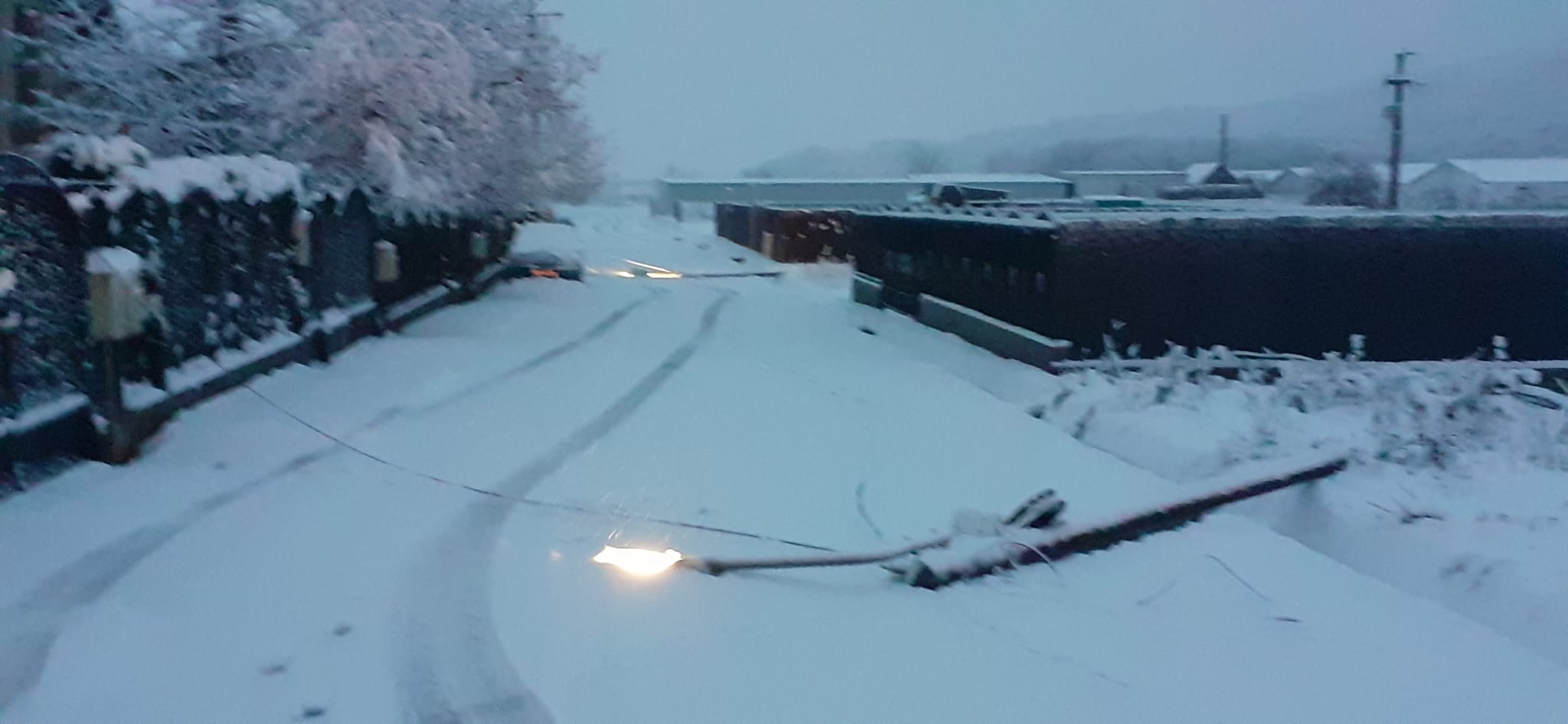 Ninsorile de noaptea trecută au creat probleme în Cluj/ Foto: ISU Cluj