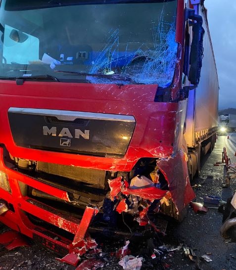 Accident rutier cu multiple victime pe DN1E60/captură foto: ISU Cluj
