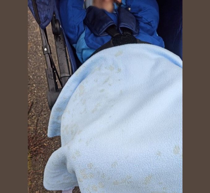 Copil în cărucior
