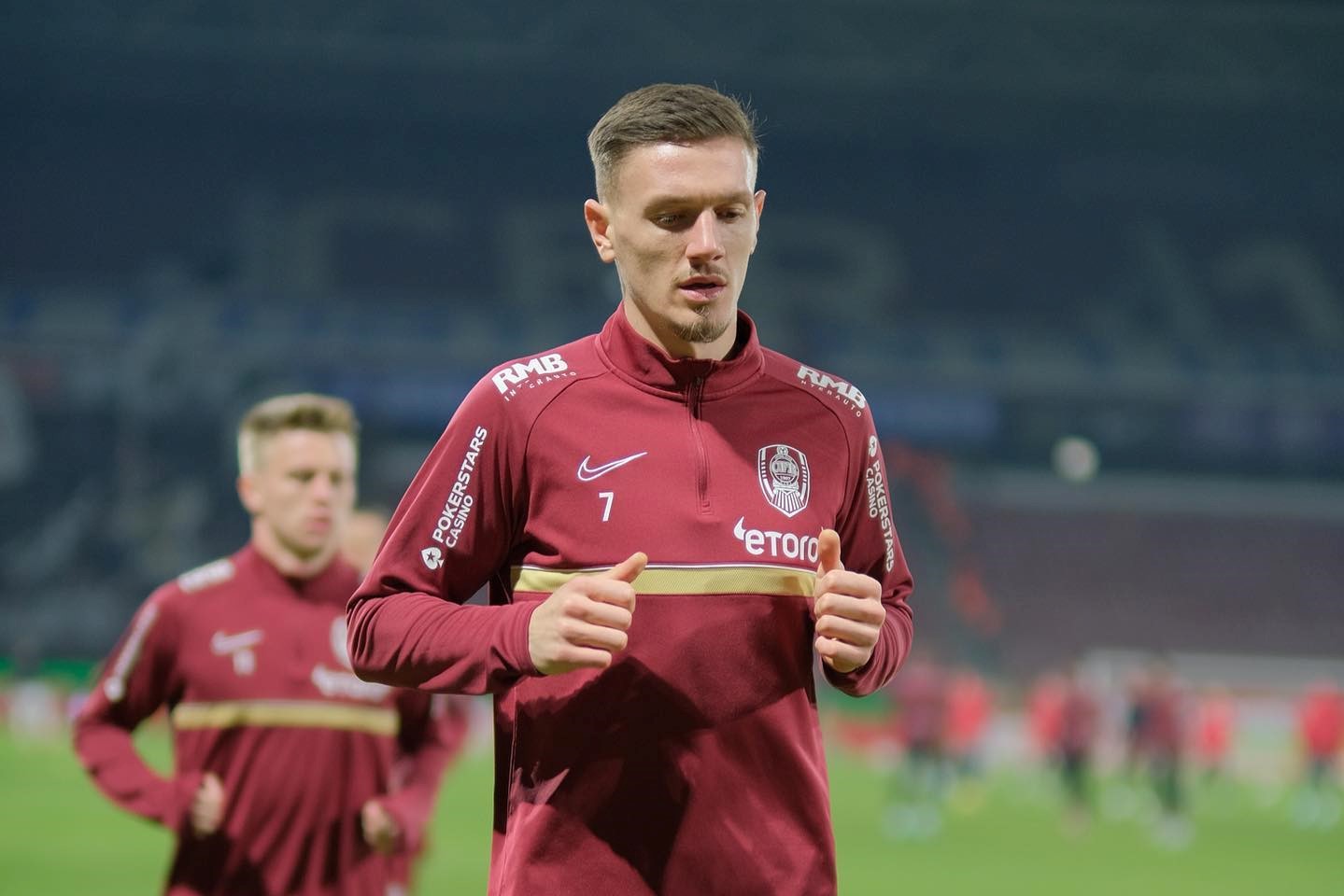 Ermal Krasniqi este aproape de un transfer în străinătate /FOTO: CFR Cluj - Facebook