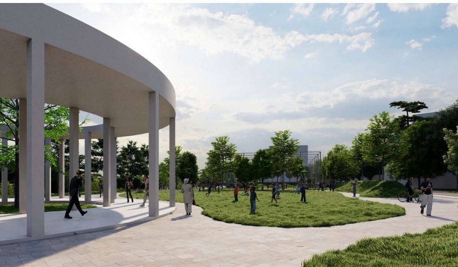 Proiectul viitorului Parc de cartier din zona Gheorghe Dima a intrat în consultare publică/captură foto: primariaclujnapoca.ro