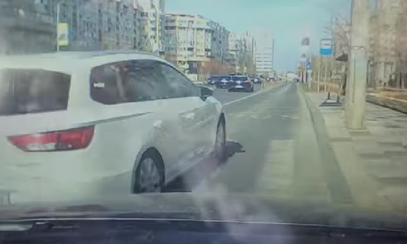 Manevră în trafic / Foto: captură video - Facebook - Info Trafic Romania