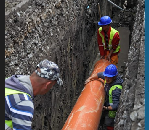 Lucrări de canalizare / Foto: captură ecran - Consiliul Județean Cluj