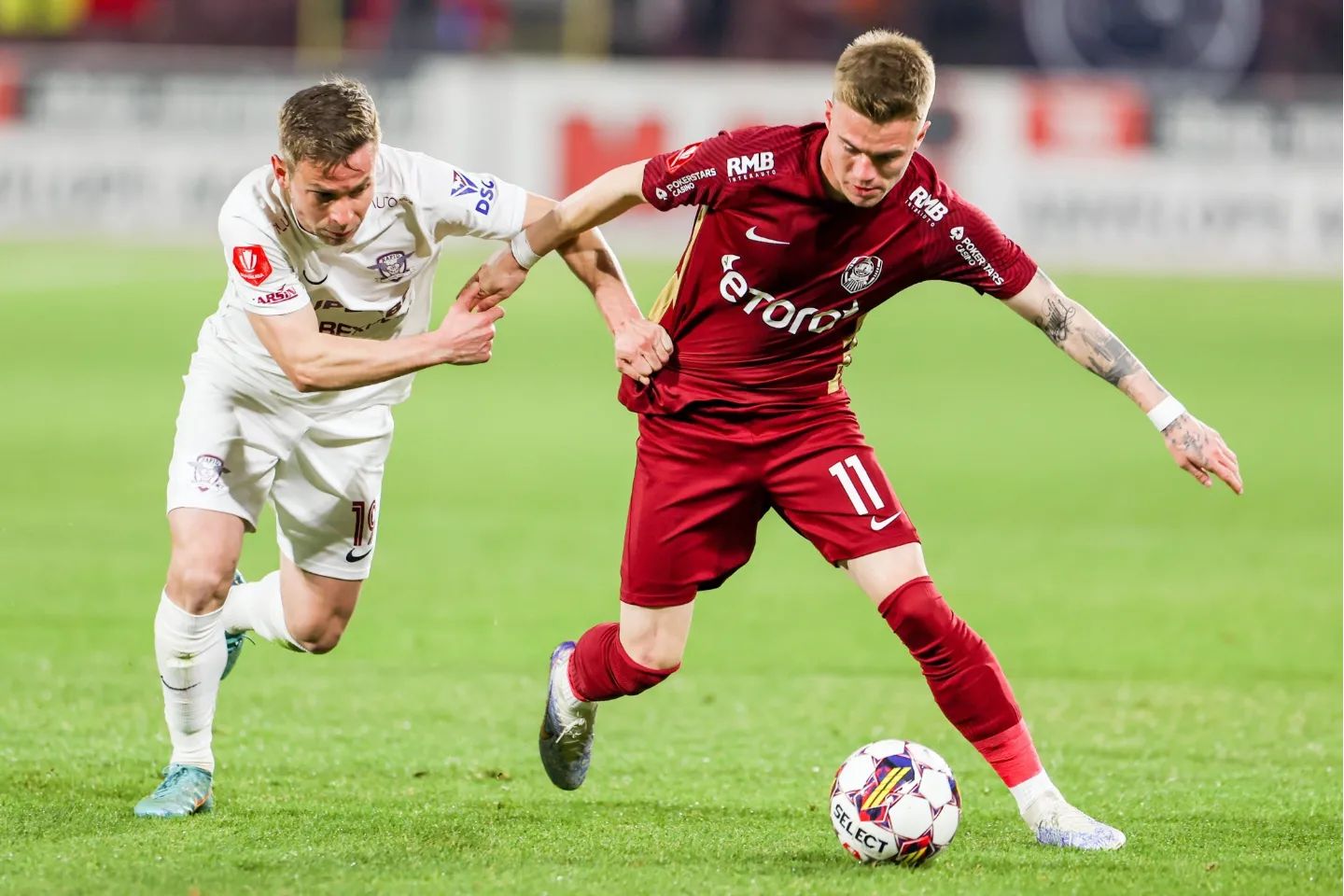 Claudiu Petrila în meciul cu Rapid /FOTO: CFR Cluj - Facebook