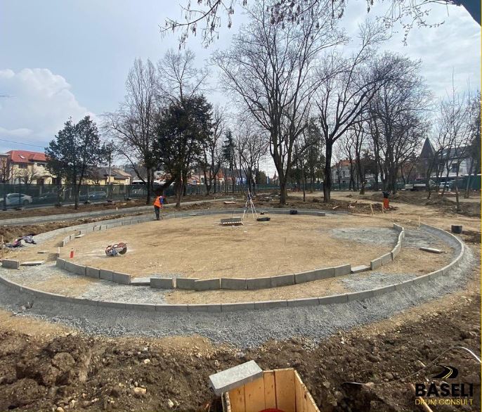 Lucrări de modernizare la Parcul 14 Iulie / Foto: Baseli Drum Consult
