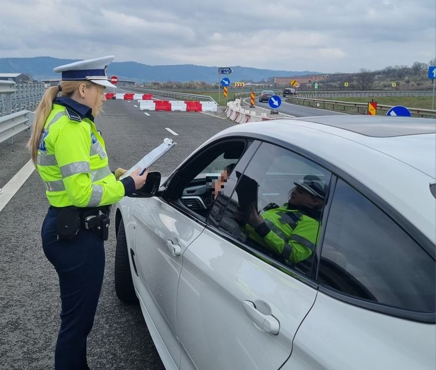Amendă uriașă pentru viteză pe autostrada A3 / Foto: IPJ Cluj