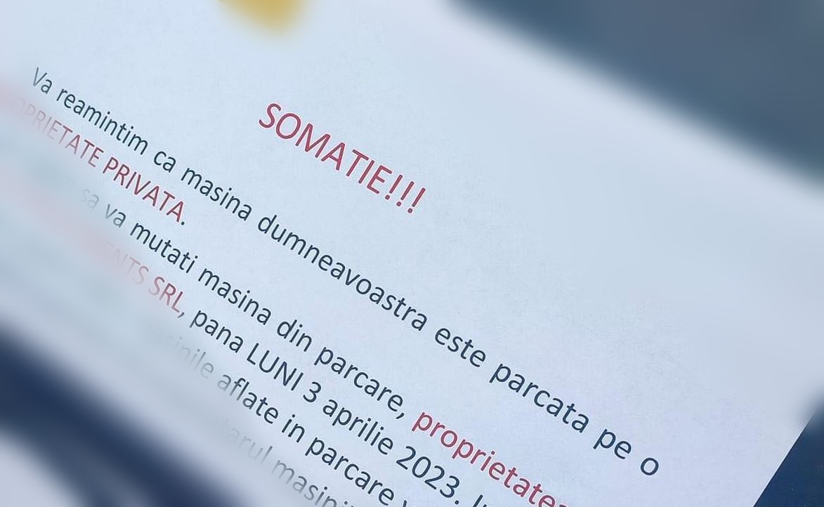 Somații pentru șoferii din Mănăștur / Foto editată - Info Trafic jud. Cluj
