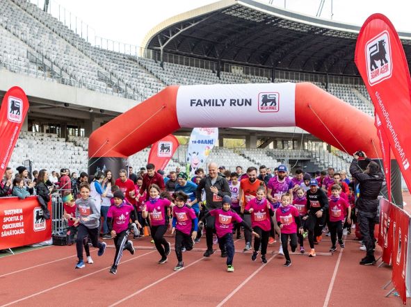 Startul cursei Family Mega Image (800-1200 m) /FOTO: comunicat presă Wizz Air Cluj-Napoca Marathon