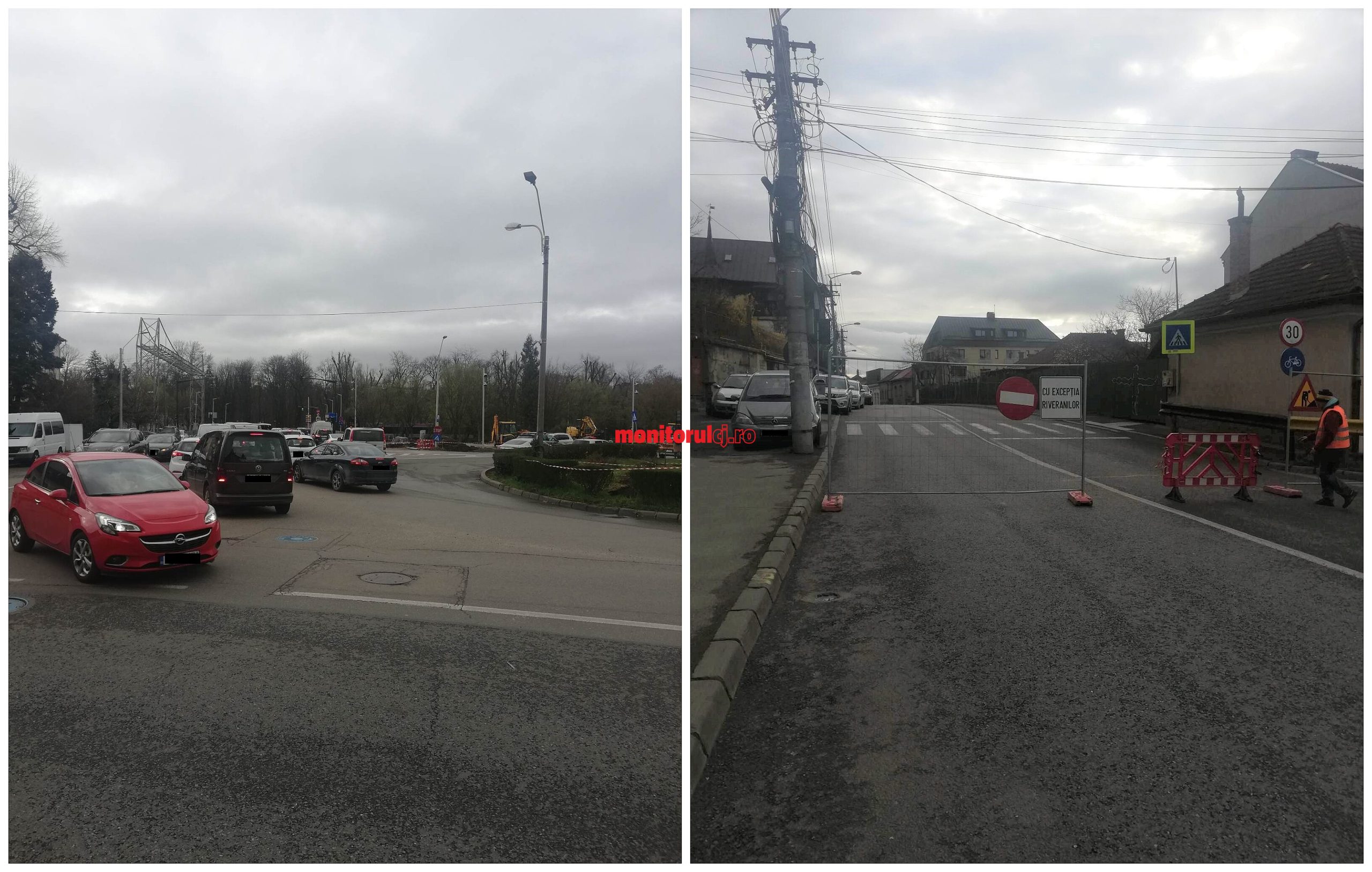 Strada Dragalina ar putea fi redeschisă mai repede. FOTO: Paul Gheogheci/ Monitorul de Cluj