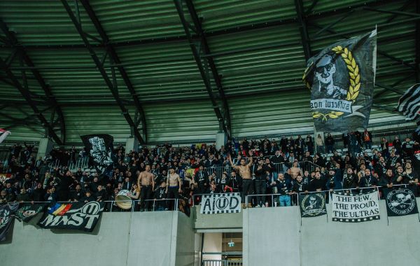 Fanii „U” Cluj în deplasare la Sibiu /FOTO: FC Universitatea Cluj - Facebook