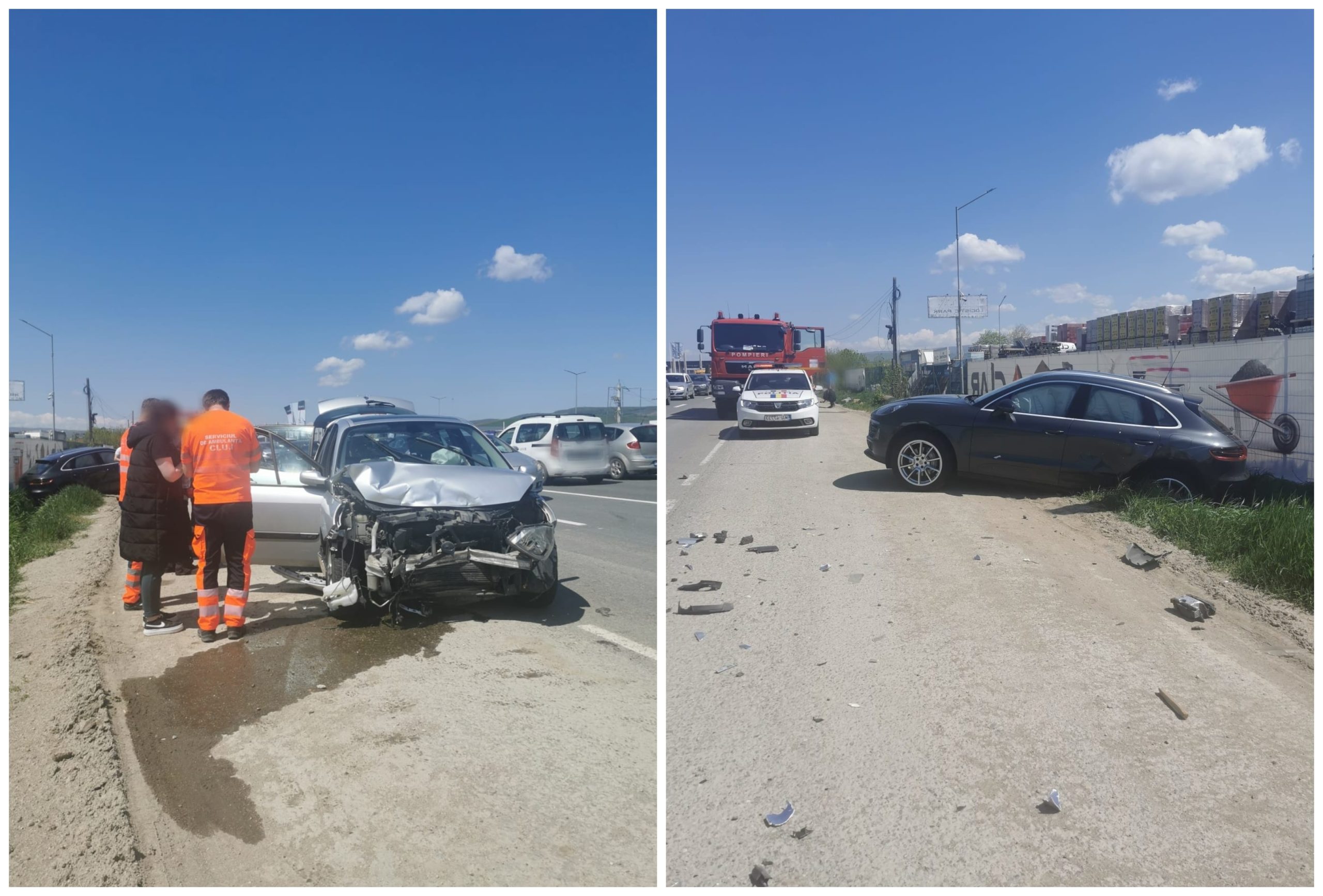 Accident cu două mașini