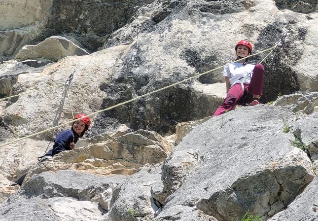Exerciții de escaladă în Cheile Turzii