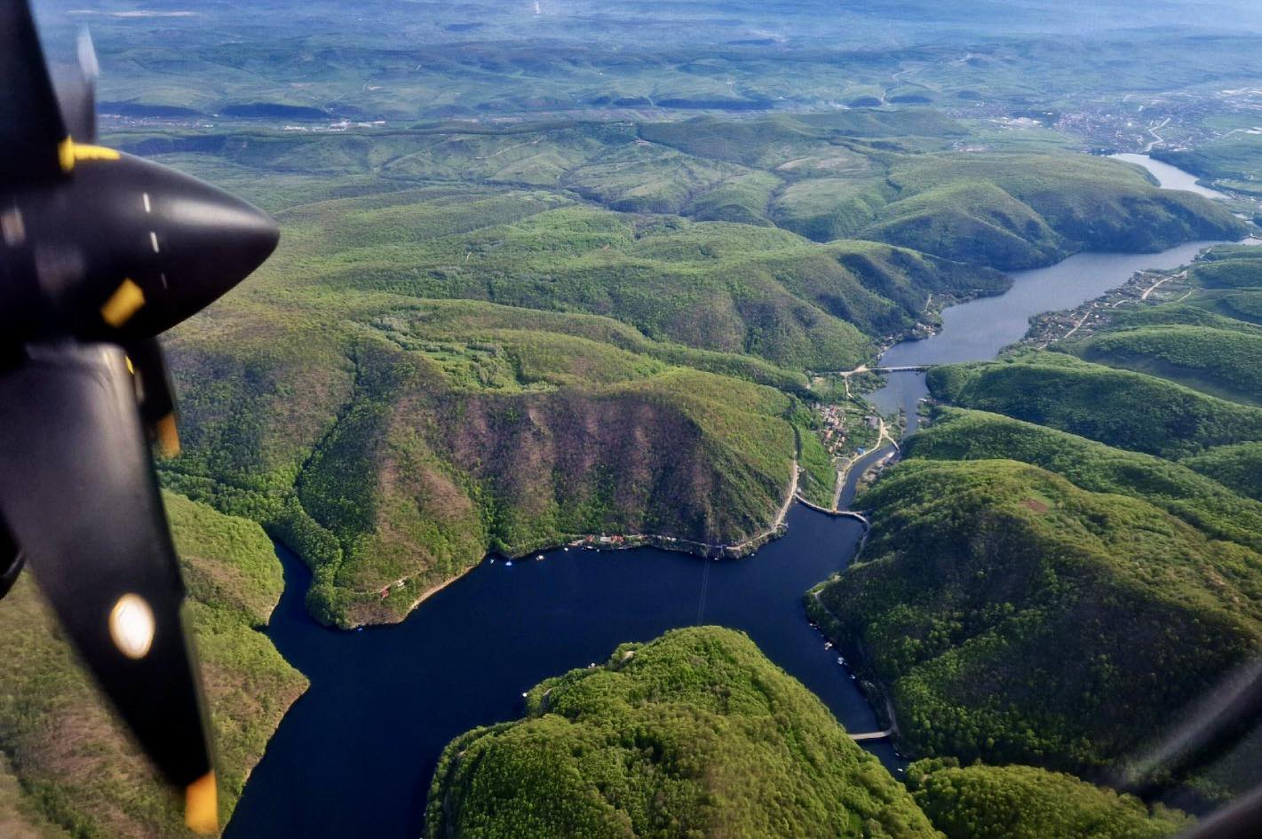 Tanița - imagine din avion / Foto: Facebook aeroexpress