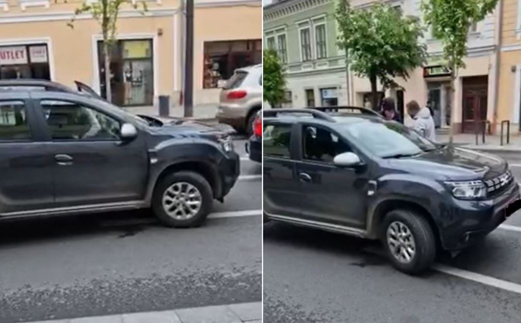 În trafic e ca-n junglă! Scandal în centrul Clujului / Foto: monitorulcj.ro