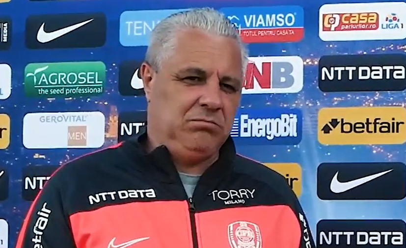 Marius Șumudică în momentul în care era antrenor la CFR Cluj /FOTO: CFR Cluj - Facebook