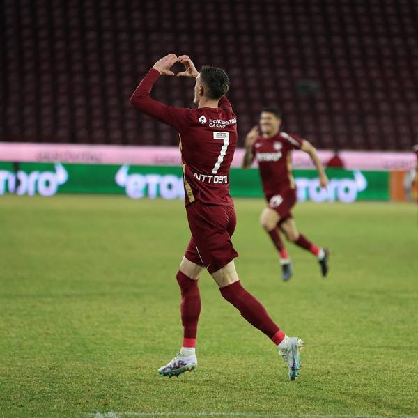 Ermal Krasniqi în tricoul CFR Cluj /FOTO: CFR Cluj - Facebook