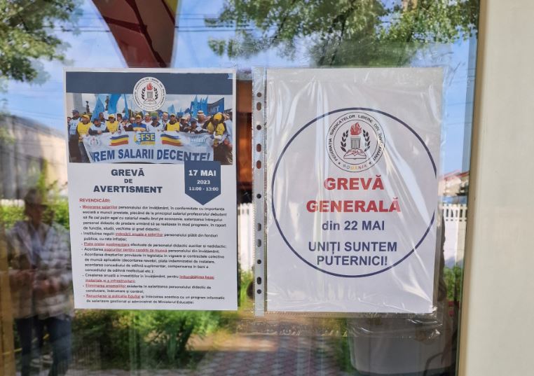 Susțin sau nu părinții greva profesorilor și ce se întâmplă cu salariile cadrelor didactice pe durata protestelor? /Foto: FSLI Romania Facebook.com