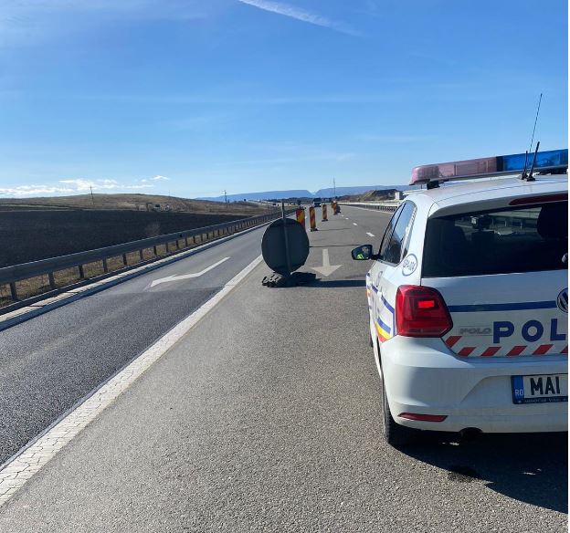 Sute de sancțiuni contravenționale pentru viteză excesivă pe DN1-E60/Foto: IPJ Cluj