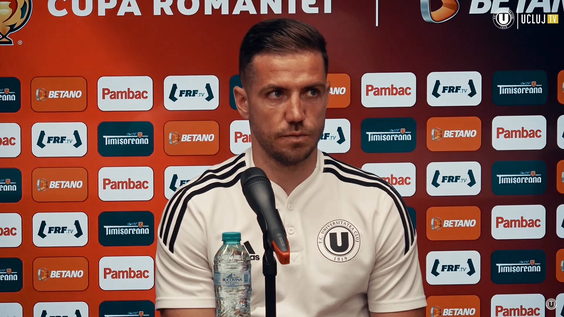 Alex Chipciu înaintea meciului cu Sepsi /FOTO: FC Universitatea Cluj