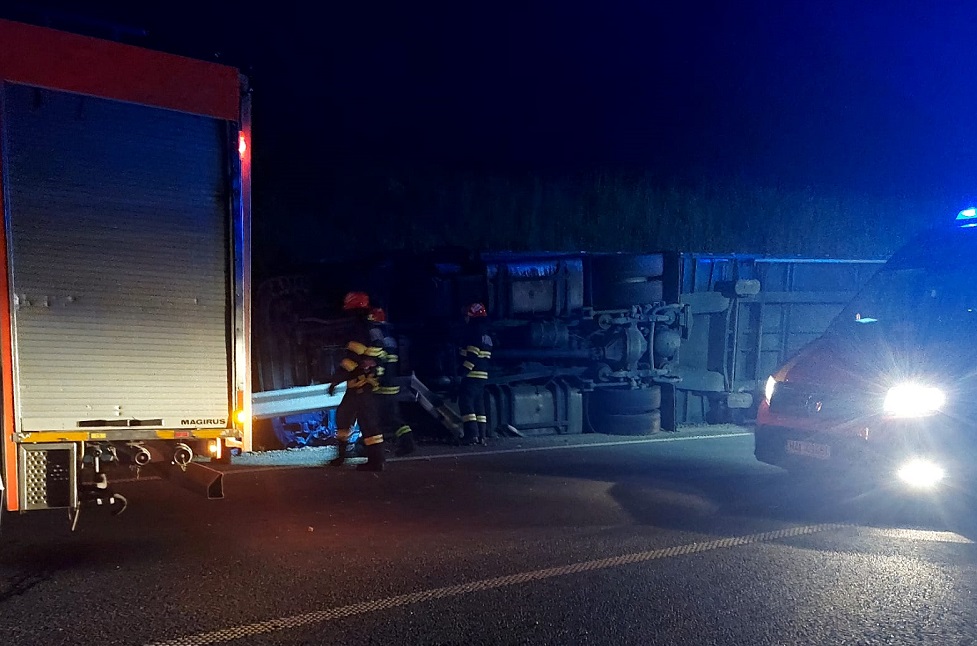 Accident pe A3. Foto ISU Cluj