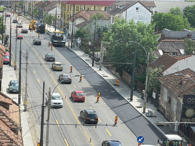 Extinderea arterei Moților-Mănăștur. Lucrări intense în teren/Foto: monitorulcj.ro
