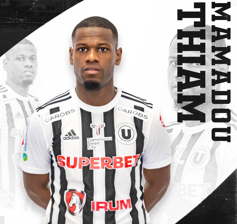 Mamadou Thiam a înscris 11 goluri pentru Universitatea Cluj. Foto Facebook FC Universitatea Cluj