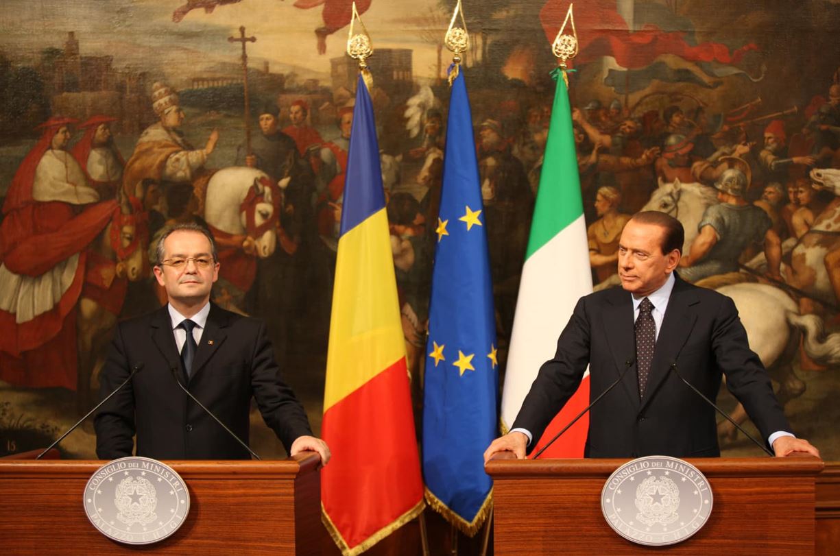 Emil Boc și Silvio Berlusconi / Foto: Facebook - Emil Boc