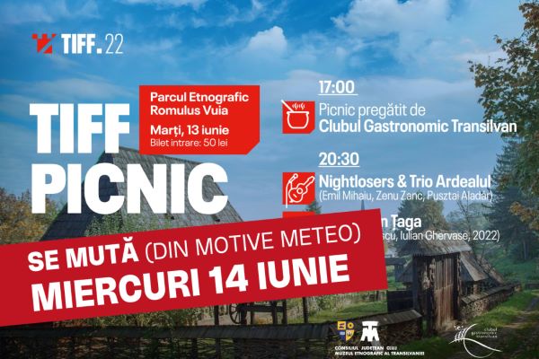 Evenimentul TIFF Picnic de la Parcul Etnografic se mută miercuri 14 iunie/ Foto: TIFF