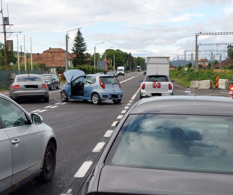 Accident petrecut în Jucu / Foto: grup de Facebook din Jucu