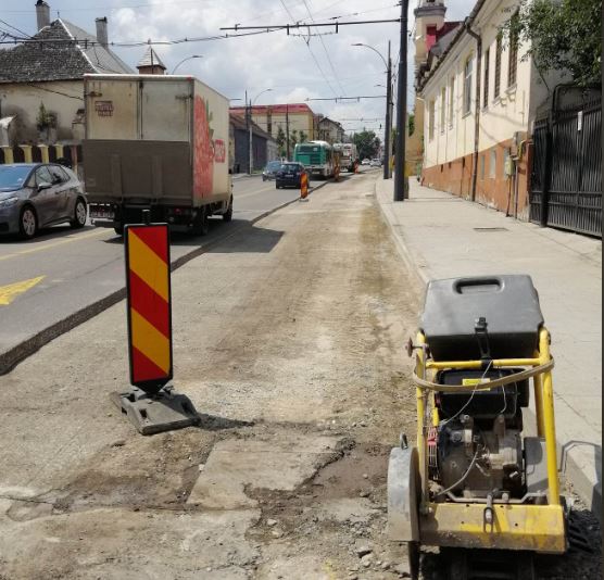 Extindere Moților-Mănăștur. Lucrări la partea carosabilă