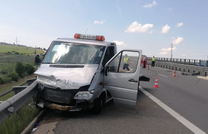 Accident rutier pe A3
