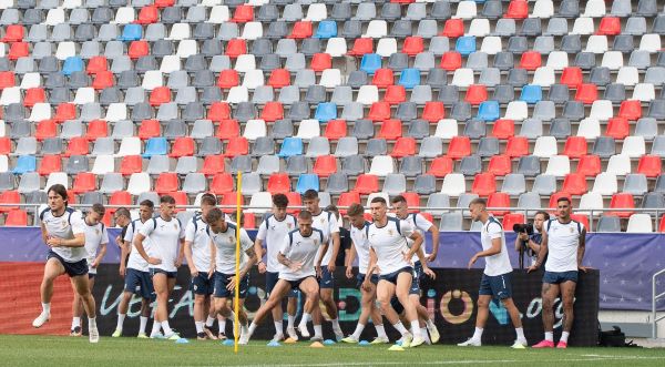 Naționala României Under-21 la antrenamente pe Stadionul Steaua