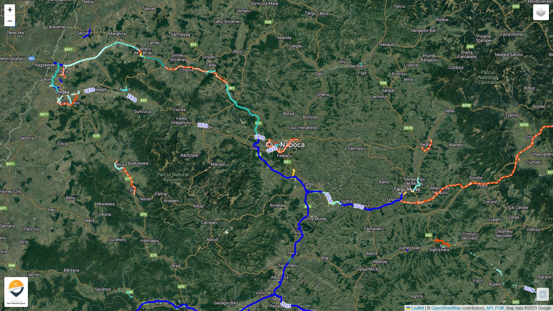 Bilanț LA ZI pe loturile Autostrăzii Transilvania. FOTO: Facebook/ Asociația Pro Infrastructură