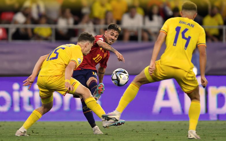 U 21 Euro 2023 Eșec contra Spaniei în primul meci la turneul final/Foto: Echipa națională de fotbal a României Facebook.com