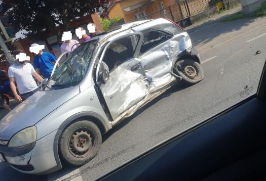 Accident pe strada Corneliu Coposu