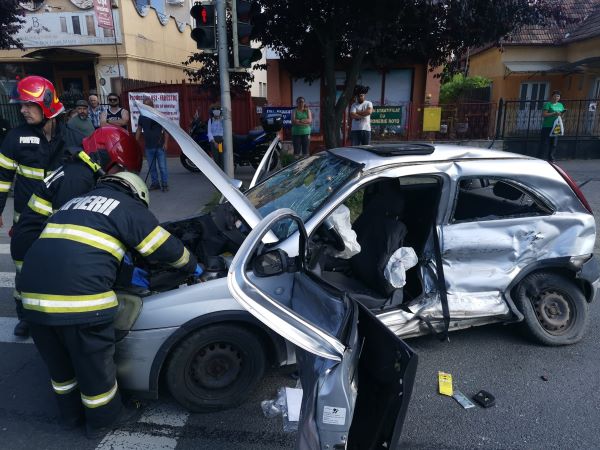 Accident pe Corneliu Coposu/ Foto: ISU Cluj