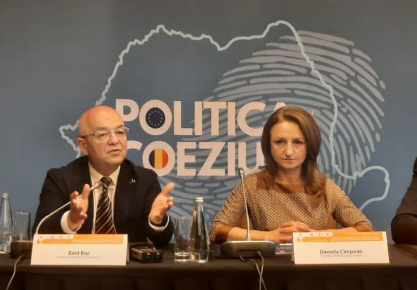 Emil Boc la Sibiu/ Foto: mesageruldesibiu.ro