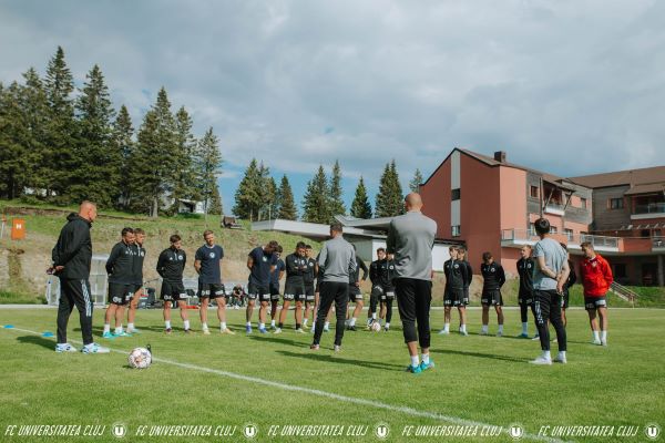 Echipa „U” Cluj în cantonament/ Foto: FC Universitatea Cluj - Facebook