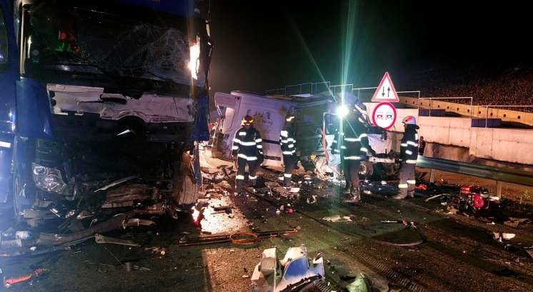 Accident în SIbiu/ Foto: ISU Sibiu
