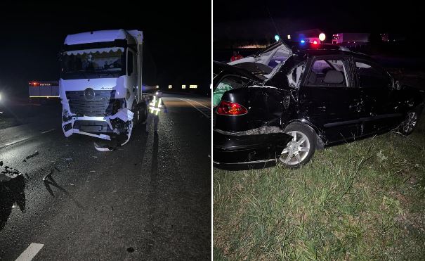 Accident în Izvoru Crișului / Foto: ISU Cluj