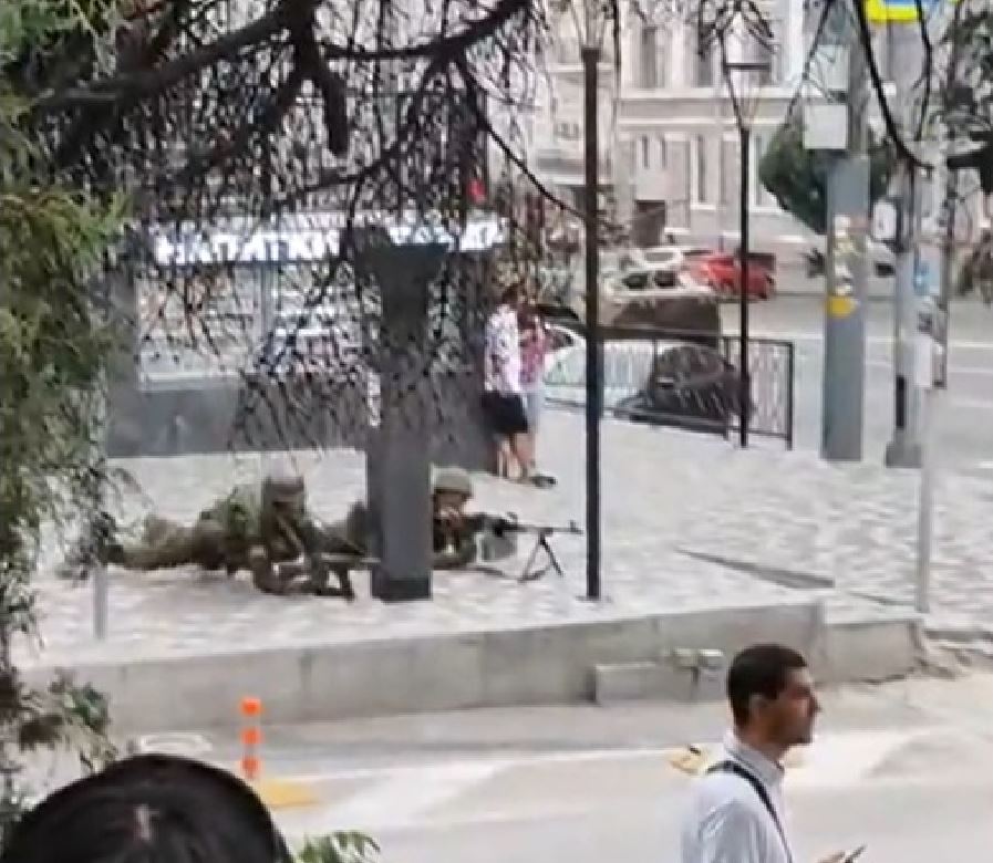 Mercenari Wagner pe stradă